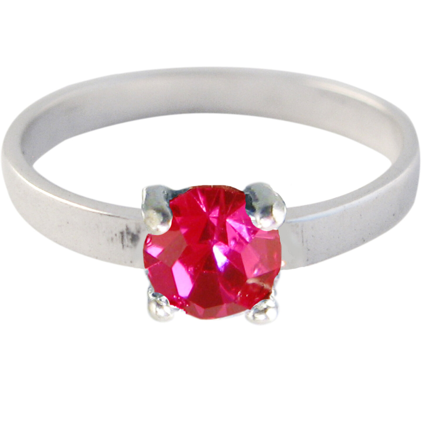 Ring KR30 'Princess Diamond' Ruby