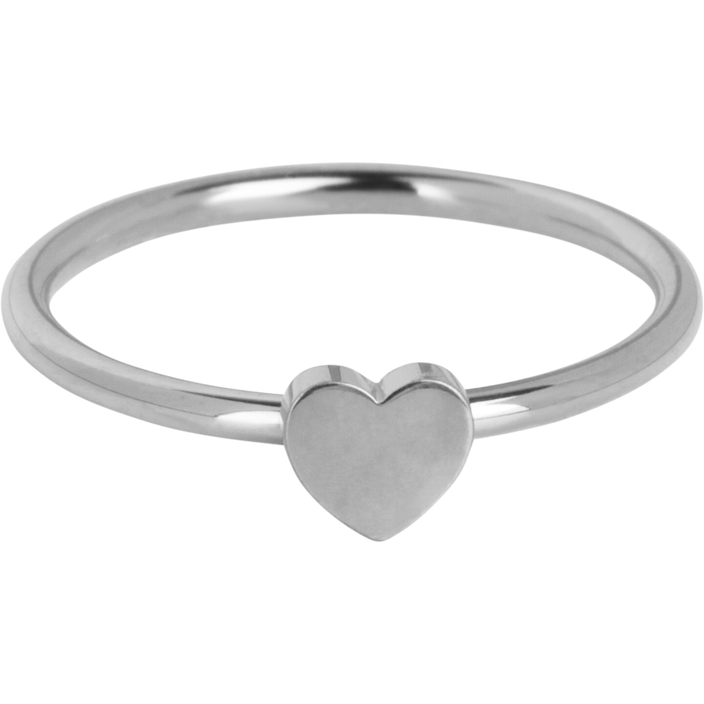 Charmins Ring Mini Heart Steel KR136