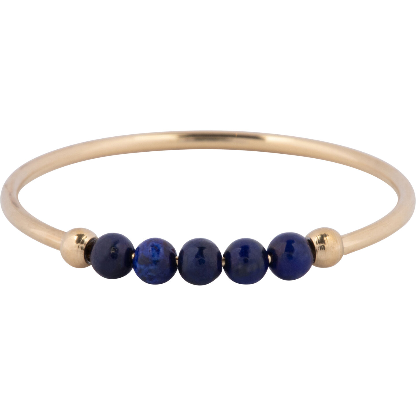 Charmin's Anxiety Ring Lapis Lazuli Edelsteen Kraal Staal R1323