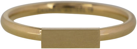 Ring R420 Gold &#039;Retangle&#039;  