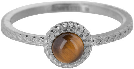 Charmin's ring R1080 Iconic Vintage Tigereye Stone Steel