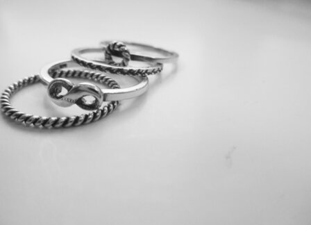Ring R225 Silver &#039;Twisted&#039;
