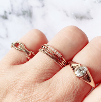 Charmin's R1112 Ring Open Oval Goud