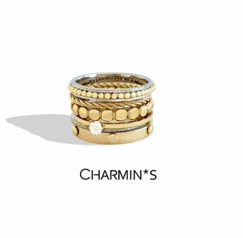 Charmin&#039;s ringen staal &amp; gold