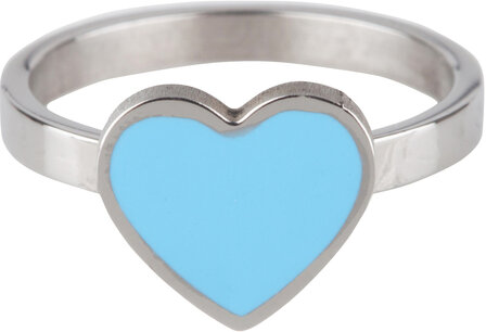 KR73 Heart Blue Shiny Steel