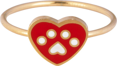 KIDZ 45 Goudkleurig staal kinderringen met emaille in 3 maatjes in Display Easy Order 