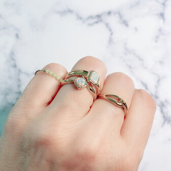 Charmin&#039;s Ring Single Knot Rosegoudkleurig R0885