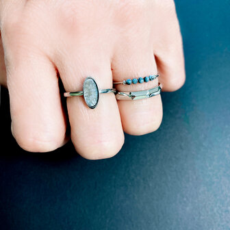 Charmin&#039;s Gehoekte Basis Ring 3,5mm Steel R1434