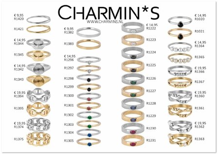 Charmin&#039;s Winterringe 168 Ringe (42 Modelle in 4 Gr&ouml;&szlig;en, einfache Bestellung)