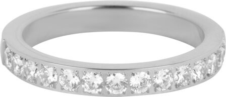 Charmin&#039;s Stacking Ring Alliance White Crystal 3.2MM Steel R1474