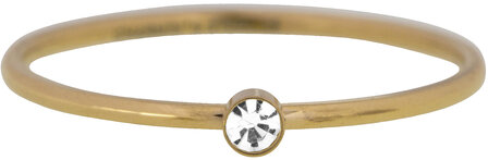 KIDZ Mini&amp;Me Children&#039;s Rings with Display steel and gold-plated children&#039;s rings in 3 sizes