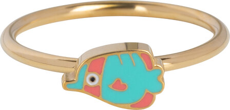 45 steel enamel and gold animal children&#039;s rings in 3 sizes in Display Easy Order KIDZ (14)