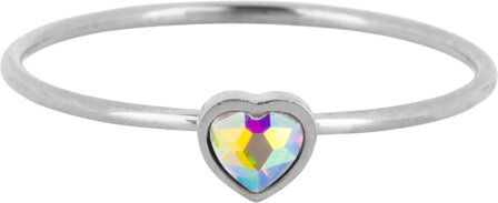 45 Steel colored heart children&#039;s rings in 3 sizes in Display Easy Order KIDZ (19)