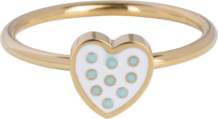 45 Steel gold hearts and stars children&#039;s rings in 3 sizes in Display Easy Order KIDZ (20)