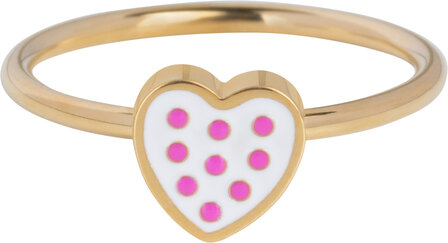 45 Steel gold hearts and stars children&#039;s rings in 3 sizes in Display Easy Order KIDZ (20)