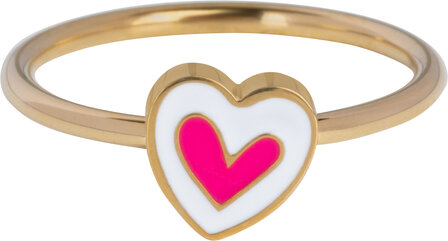 45 Steel gold hearts and stars children&#039;s rings in 3 sizes in Display Easy Order KIDZ (20)