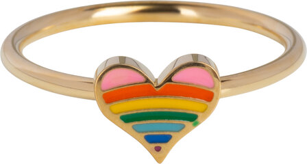 45 Steel gold hearts and stars children&#039;s rings in 3 sizes in Display Easy Order KIDZ (20)