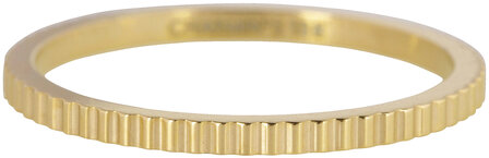 RING R399 GOLD &#039;STEEL BRICKS&#039;