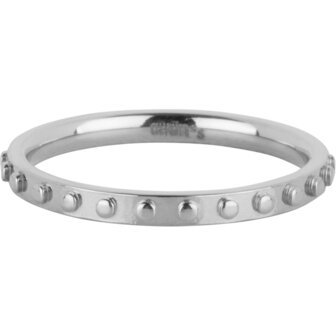Charmin&#039;s Stalen Bolletjes Fidget Ring R1627 &ndash; Rust en Stijl