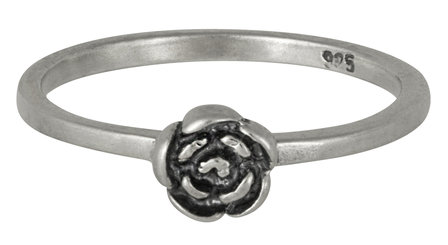 Ring R073 Silver  &#039;Rose&#039;
