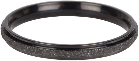 566-charmin&#039;s-ring-sanded-shiny-black-steel