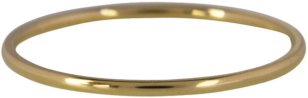 Charmin’s goudkleurige stapelring R370 Petite goldplated staal