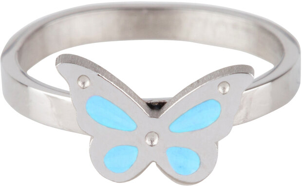 KIDZ 45 stalen kinderringen met emaille in 3 maatjes in Display Easy Order 