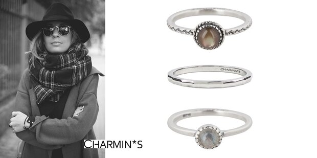 Charmin's Zilveren Ring Labradorite Edelsteen R296 