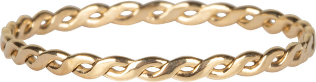 R775 Curvy Tiny Chain Goldplated Steel