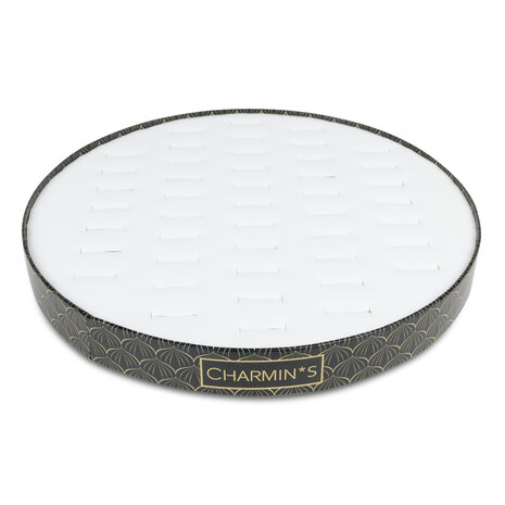 Charmin's Round Flat Display White and Print 5557