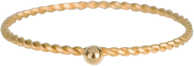 45 Gold-colored twisted children's rings in 3 sizes in Display Easy Order KIDZ (6)