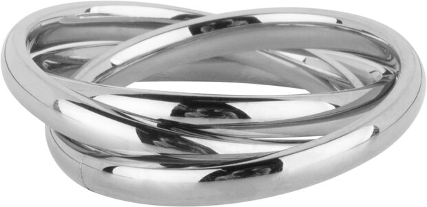 Charmin's Trinity Rolling Anxiety Fidget Ring Stahl Groß R1646