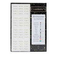 Charmin's &euro; 9,95 Birthstone Ringen, 48 ringen, 4 maten, met Display; Easy Order
