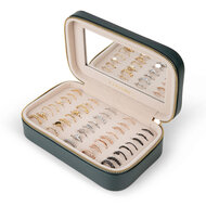 Charmin&#039;s Ringendoos met Spiegel Groen Vegan-Leer Klein Display 5552 