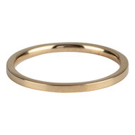 Charmin&rsquo;s goudkleurige stapelring R314 Plain goldplated staal