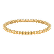 Charmin&rsquo;s goudkleurige stapelring R509 Bubbling goldplated staal