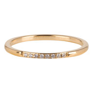 Charmin&rsquo;s goudkleurige stapelring Petite Alliance R746