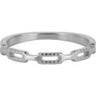 Charmin&#039;s Tiny Ring Half Chain Staal R1115