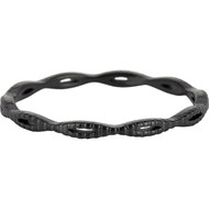 Charmin&#039;s Ring Zwarte Open Bewerkte Ovaaltjes R1110