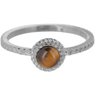 Charmin&#039;s ring R1080 Iconic Vintage Tigereye Stone Steel