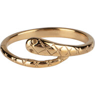 Charmin&rsquo;s vintage ring R1017 Lucky Snake Goldplated