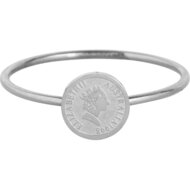 R962 Wish Coin Steel Ring