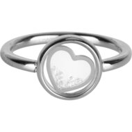 R960 Dancing love white crystal steel