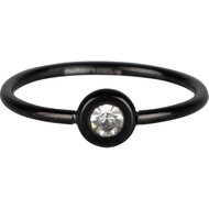 R955 Donut black white crystal