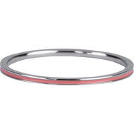 Charmin&#039;s Smalle Ring Petite Oud Roze Emaille Staal R928 