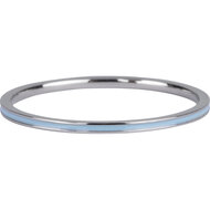 Charmin&#039;s Smalle Ring Petite Baby Blauw Emaille Staal R926 
