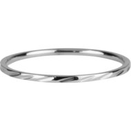 Charmin&rsquo;s basisring R0890 Dwars Gestreept Staal