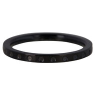 Charmin&rsquo;s ring R871 Round And Round Dots black