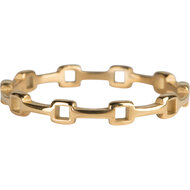 Charmin&rsquo;s goudkleurige stapelring R821 Cool junction goldplated staal