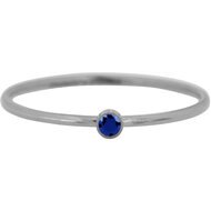 Charmin&#039;s Birthstone Ring September Blauwe Sapphire Steel R788/KR83